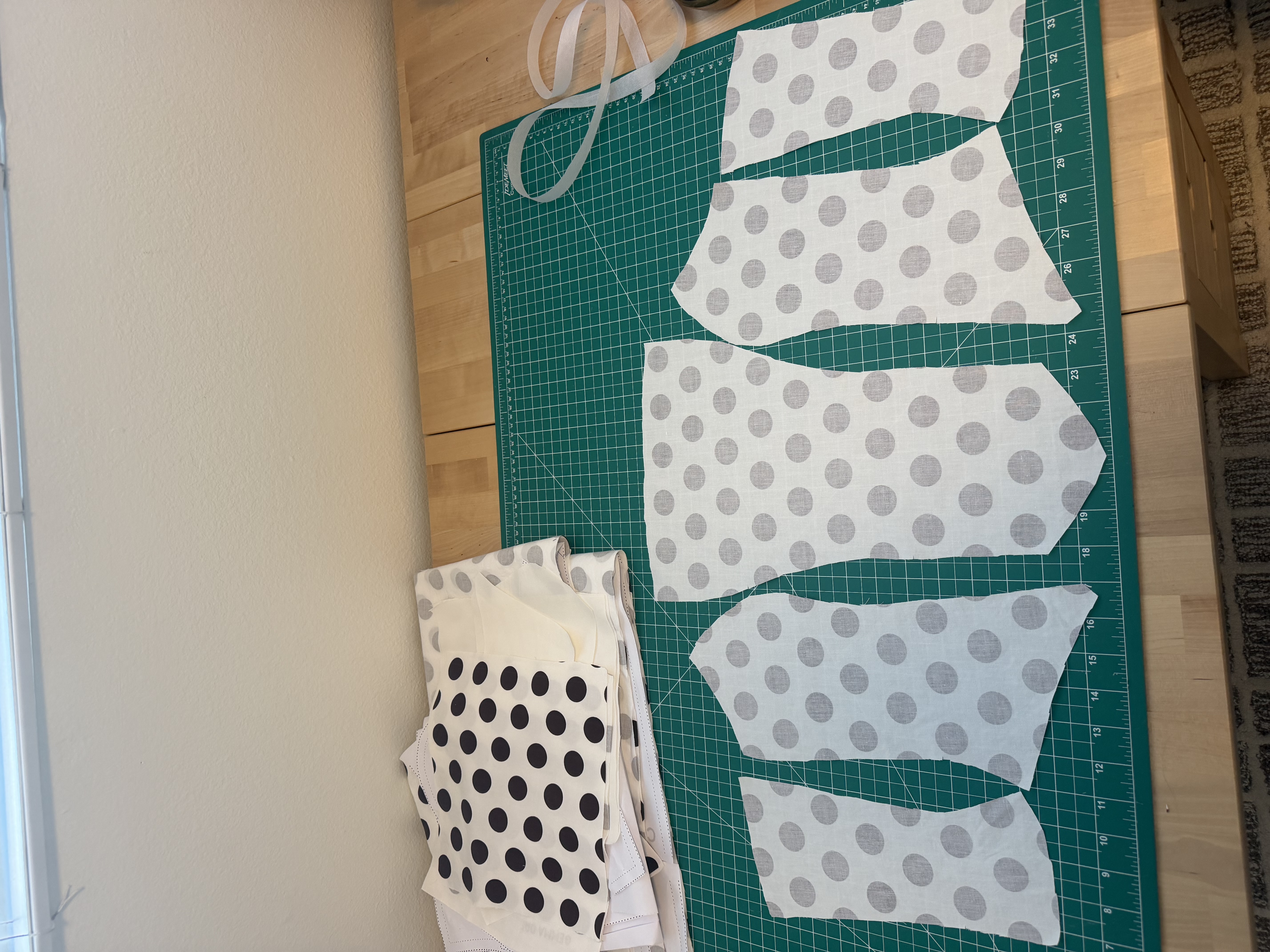 Sewing the corset bodice together